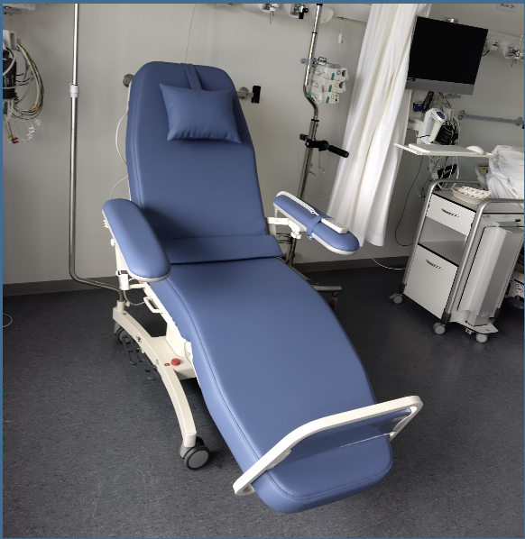 Digiterm Comfort-3 Flex behandelstoel op de cardiologieafdeling van het St. Antonius Ziekenhuis Nieuwegein